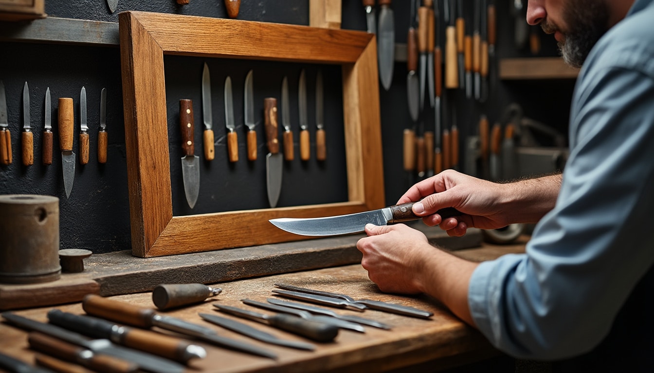 Atelier de coutellerie kevin muzikar : ce que dit le cadre