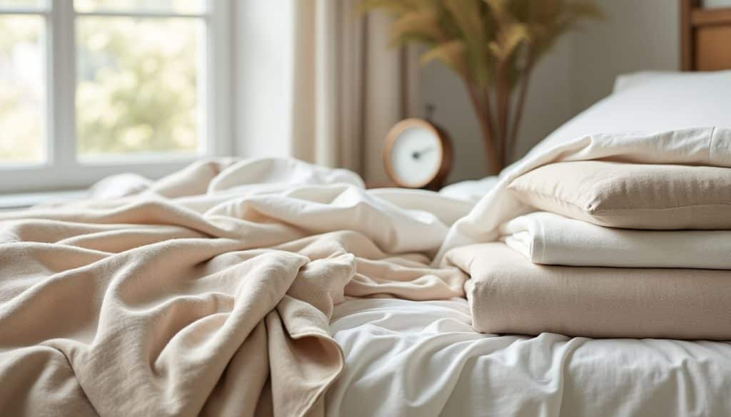 Draps en lin et en coton : les grammages qui comptent