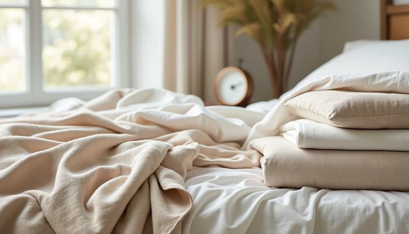 Draps en lin et en coton : les grammages qui comptent