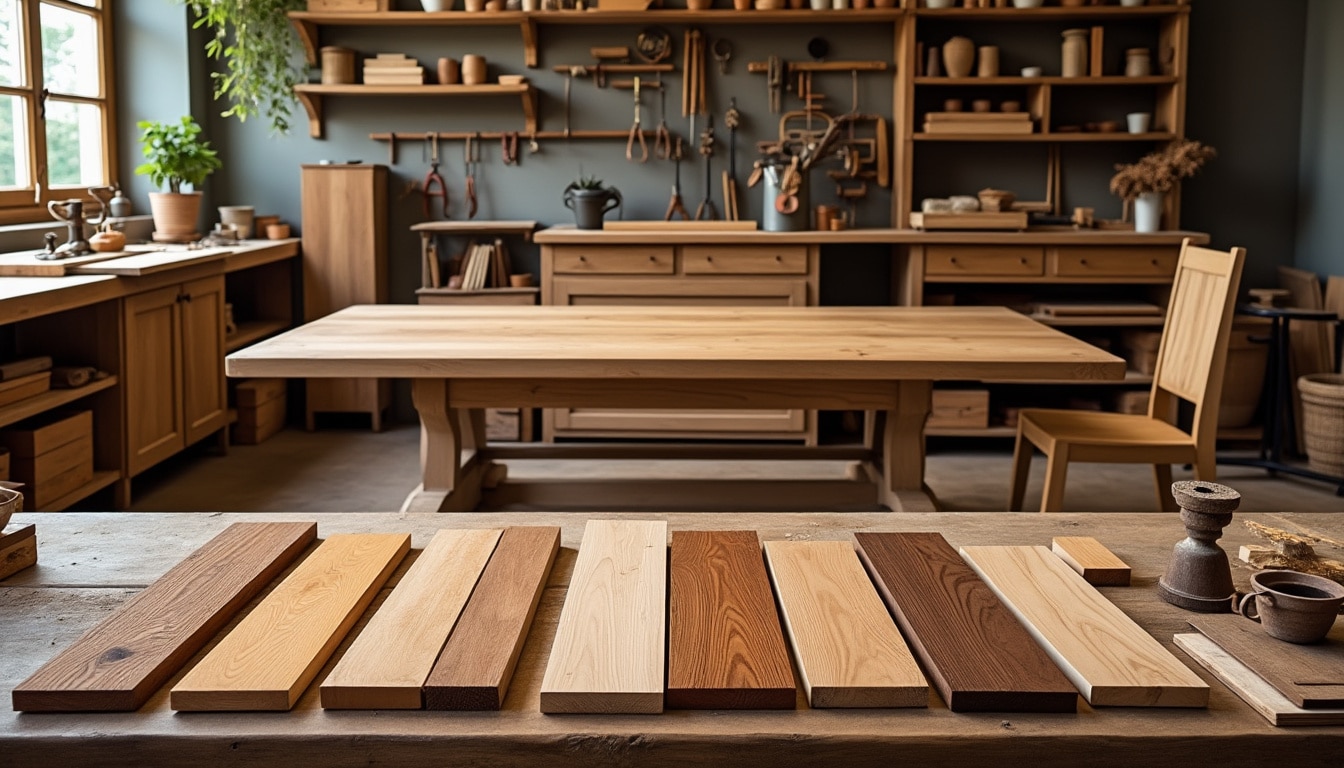 Meuble en bois massif fabriqué en France : les essences locales