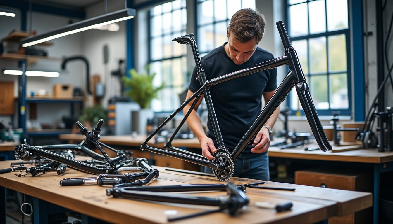 Vélo fabriqué en France : les cadres et l&rsquo;assemblage